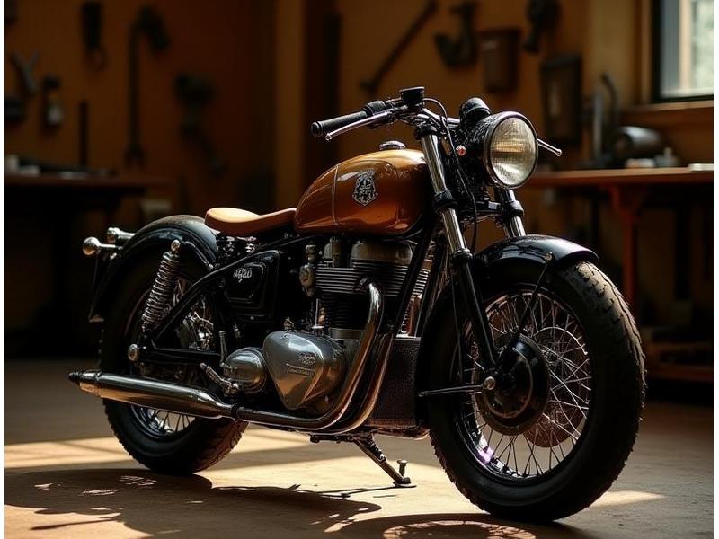 Vintage Restoration: 'Iron Stallion' Reborn – blend of classic motorcycle and modern upgrades
